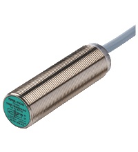 Pepperl&plus;Fuchs Inductive Proximity Metal Barrel Sensor; 18mm; Embeddable; 20-253VAC; NO; 2-Wire AC; 10m Potted Cable